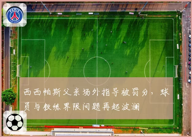 西西帕斯父亲场外指导被罚分，球员与教练界限问题再起波澜